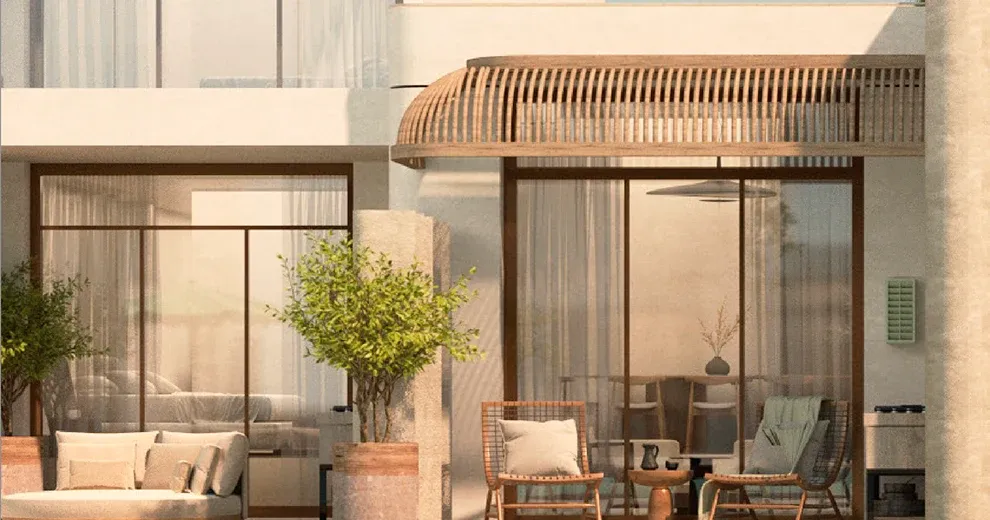 Floor to Ceiling Windows for maximum Sea & Lagoon Views / Large Shaded Terrace